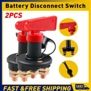 Pair 12V 24V Disconnect Battery Isolator Cut Off Kill Key Switch Car Marine SUV - Picture 1 of 7