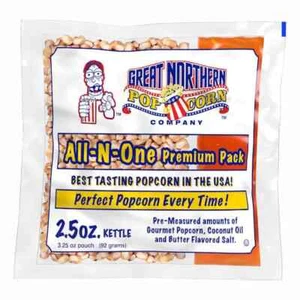 80 Case Pack 2.5 Ounce Premium Quality Butter Flavor Popcorn Portion Movie Snack - Picture 1 of 8