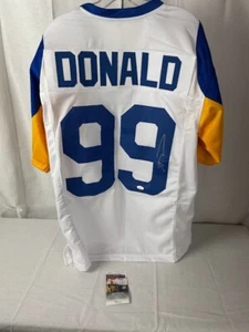 Aaron Donald signed autographed LA Rams Custom Jersey JSA - Picture 1 of 4