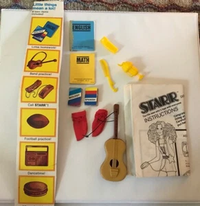 1979 Mattel 13” Shaun Starr Doll Accessories Soda Book Socks Guitar Phone 12 Pc - Picture 1 of 6