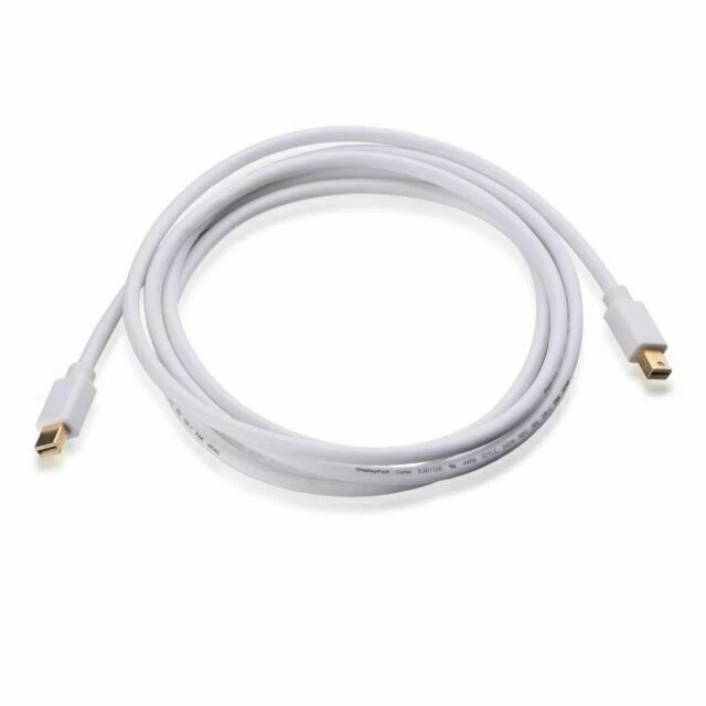 Monoprice 6ft 32AWG Mini DisplayPort to DisplayPort Cable, White - Image 1 of 1