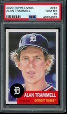 2020 Topps Living Set #291 Alan Trammell PSA 10 Gem Mint Card 46834982