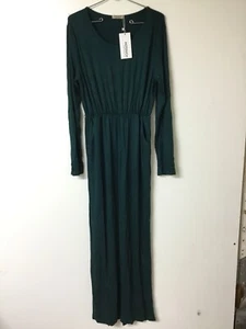 Hotouch Women’s Long Sleeve High Waist Long Maxi Dress With Pockets New With Tag - Picture 1 of 3