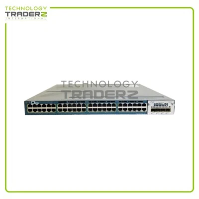 WS-C3560X-48P-L V04 Cisco 3560X 48-Port PoE Ethernet Switch W/ 1x C3KX-NM-1G - Image 1 of 3