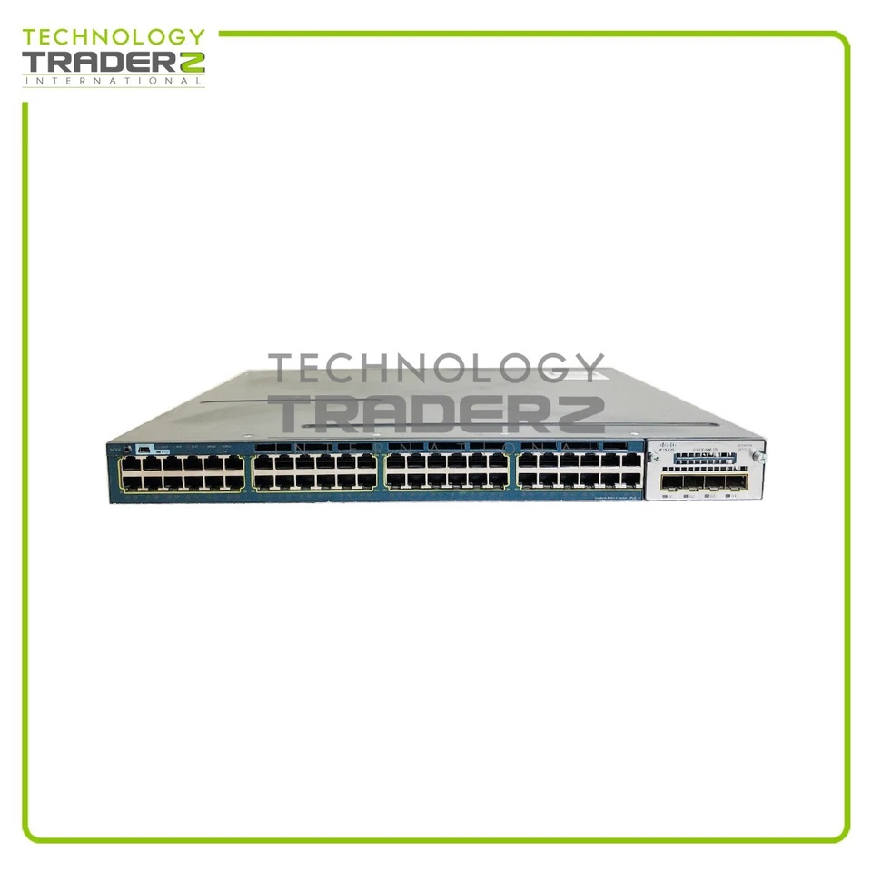 WS-C3560X-48P-L V04 Cisco 3560X 48-Port PoE Ethernet Switch W/ 1x C3KX-NM-1G - Image 1 of 3