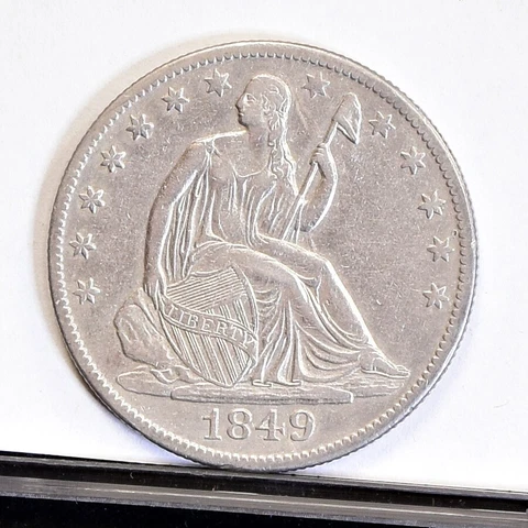 1849-O Liberty Seated Half Dollar - AU Details (#43121) Cover
