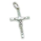 Crucifix charme argent sterling - pendentif 0,925 x 1 croix de Jésus sainte_