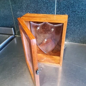 pocket watch display case,holds three watches. - Bild 1 von 11
