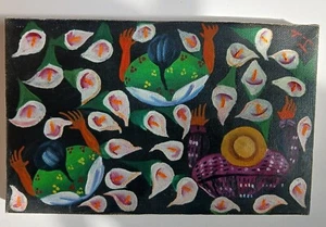 Mini tela Calla Lilly Picker dipinta a mano  - Foto 1 di 2