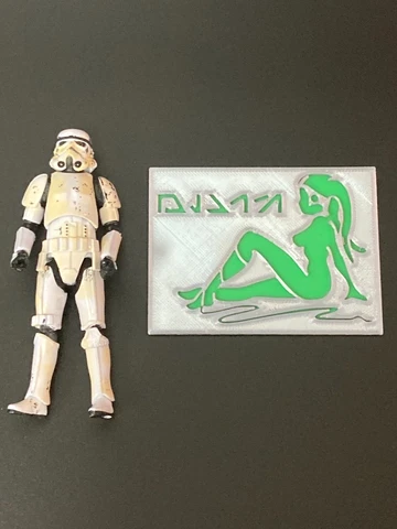 CUSTOM STAR WARS "GIRLS"  SIGN  AUREBESH for 3.75 SCALE FIGURE DIORAMA Cover