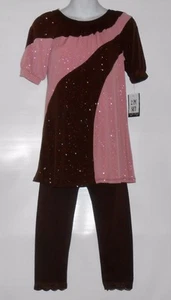 Disorderly Kids Girls Colorblock Glittery Two (2) Piece Pant Set Ten (10) NWT - Picture 1 of 3