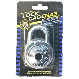 78001 Combination Lock Cadenas, Steel Shackle Provides Solid Protection against - Picture 1 of 4