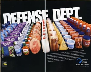 1999 American Plastics Council Foods Drinks Vintage PRINT AD Wall Decor? (3885) - Picture 1 of 1