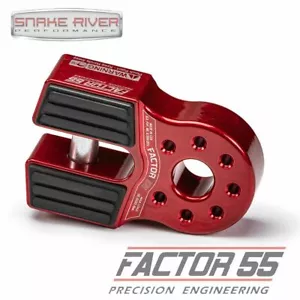 Factor 55 FlatLink 6000 Aluminum Red Winch Shackle Mount 1.75" Thick 00050-01 - Picture 1 of 8