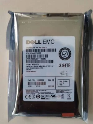 EMC 005053158 005053159 3.84TB 12Gb SAS SSD D4F-2SFXL2-3840 - Image 1 of 4