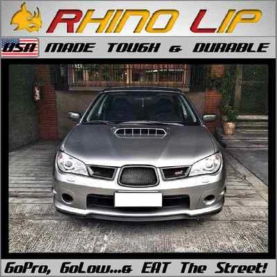 NASIOC JDM Universal Rubber Chin Lip Spoiler Splitter Trim 4 Subaru Honda Nissan - Image 1 of 4