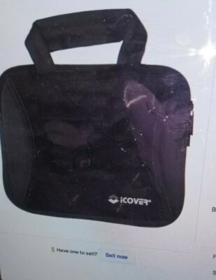 Icover 高级氯丁橡胶通用时尚保护壳 8 英寸黑色 — 第 1/4 张图片