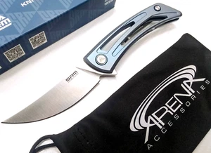 Sanrenmu SRM 7415TE Unicorn TC4 Titanium Pocket Knife 154CM Blade Frame Lock - Picture 1 of 5