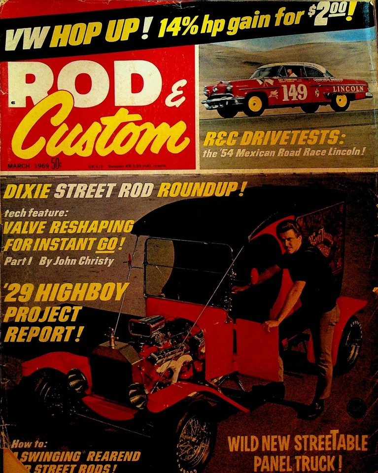 Rod & Custom Magazine March 1969 Lincoln Panel Truck - Image 1 of 2