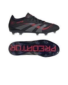Scarpe Calcio Adidas Predator PRO FG Nero Rosso Firm Ground FG - Imagen 1 de 15