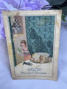 Antique 1922 Baker’s Coconut Recipes Booklet Advertising Cookbook Ephemera - Picture 1 of 8