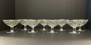 Set of 8 Vintage Fostoria "American" Low Sherbet Footed Glasses - Picture 1 of 6