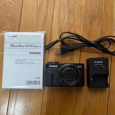 Canon PowerShot G7 X Mark II Black wth battery and charger Used - Image 1 of 4