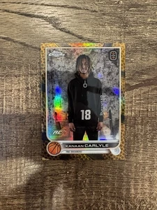 2022-23 Topps Chrome OT Elite Basketball Orange Refractors Kanaan Carlyle /25 - Picture 1 of 2