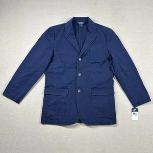 Blazer Polo Ralph Lauren Niños L (16-18) 3 Botones Sarga Azul Marino Preppy Abrigo Deportivo - Imagen 1 de 11