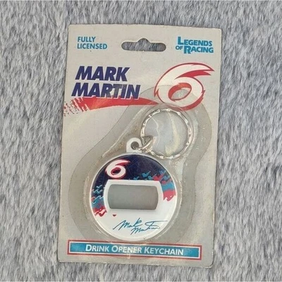 Legends of Racing Mark Martin #6 Drink Opener Keychain/Ring Nascar Collectible - Image 1 of 4