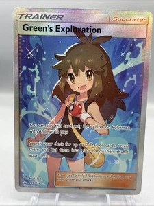 Green's Exploration (Full Art) 209/214 Sm-Unbroken Bonds Holo Pokemon Karte, MP - Bild 1 von 12