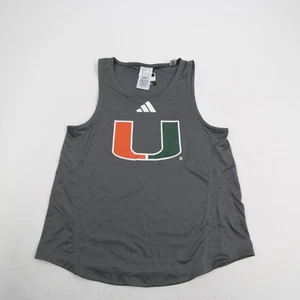 Miami Hurricanes adidas Aeroready Sleeveless Shirt Women's Gray New - Picture 1 of 8