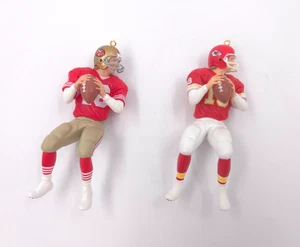 NFL Hallmark SF 49ers & KC Chiefs Joe Montana Football Christmas Ornament - 2 - Bild 1 von 5