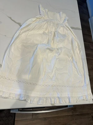Vintage White Linen Petticoat 16" Waist 30" Long 1 - Image 1 of 4