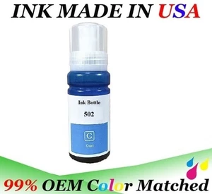 Botella de recarga VC Cyan Ink 70 ml 502 T502 para ET-15000 ST-C2100 ST-C4100 ET-2850 - Imagen 1 de 4