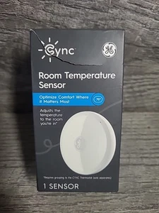 GE CYNC Smart Raumtemperatursensor für CYNC Thermostat NEU #2999 - Bild 1 von 8