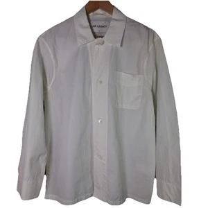 Our Legacy Shirting Long Sleeve Cotton Shirt In White Size 48 - Picture 1 of 12