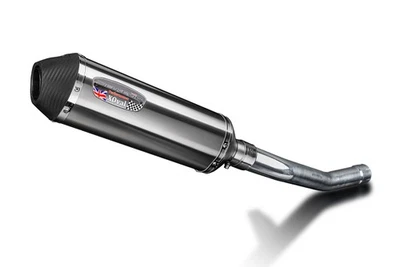 Delkevic 13.5 Inch Brushed Stainless XOval Slip On Muffler for Concours 1400 - Image 1 of 4