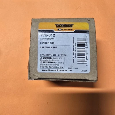 New Dorman 970-012 Speed Sensor, Rear Differential In Box With Instructions  - Image 1 of 4