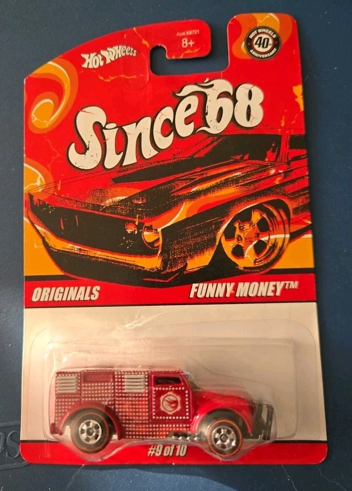 Hot Wheels 2008 Since '68 Series- Clássicos - Caminhão blindado com dinheiro engraçado - Imagem 1 de 4