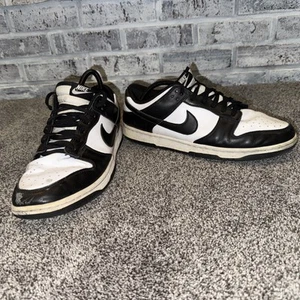 Scarpe Nike Dunk Low Uomo 11 Panda Nero Bianco DD1391-100 Usate Condizioni - Foto 1 di 9
