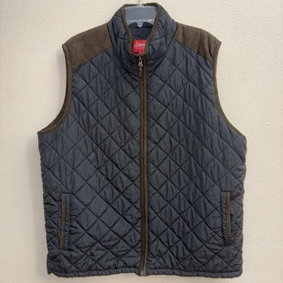 Chaleco acolchado Coleman XL negro marrón gamuza hombro exterior camping senderismo Foto 1 de 3
