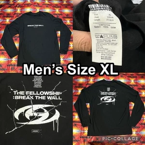 ATEEZ Break the Wall 2022 World Tour Fellowship Adult Long Sleeve T-Shirt XL - Picture 1 of 9