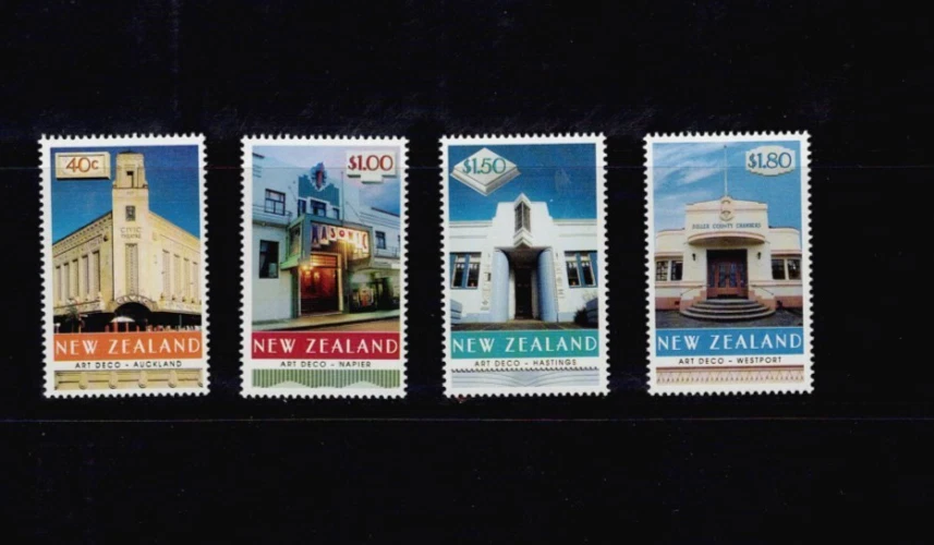 New Zealand: 1999, Art Deco Architecture,  MNH set - Image 1 of 1