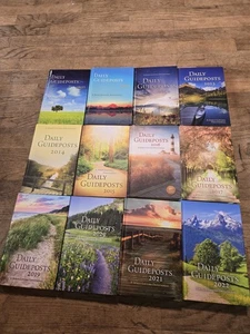 Daily Guideposts, 12 Books 2009,2010, 2012-2017, 2019- 2022 No Writing - Picture 1 of 9