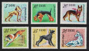 GDR Dogs 6v 1976 MNH SG#E1870-E1875 - Picture 1 of 1