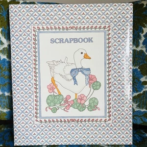 Vintage 90s Fancy Goose Scrapbook 30 Pages Cottage Granny Country Farmhouse - Picture 1 of 12