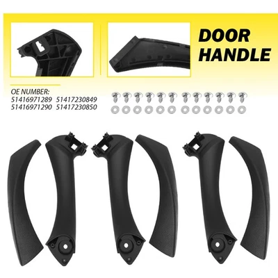 For 06-11 BMW E90 325i 328i 335i 330i Door Panel Handle Pull Interior Trim Cover - Image 1 of 4