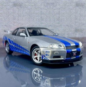 Nissan Skyline GTR R34 – Fast & Furious Livery - 1:24 Scale Diecast Model Car - Picture 1 of 15