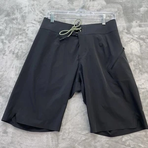 Lululemon Board Short Men 30 black Stretch Unlined Swim Trunks Current State - Picture 1 of 10